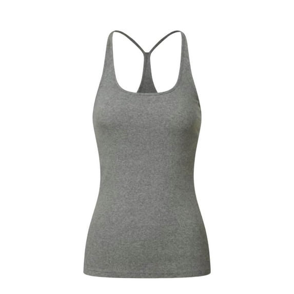 Arnsht Seamless Workout Tank Tops Racerback Athletic Tank Tops Round Neck Casual Camisoles Soft Yoga Shirts Gray S