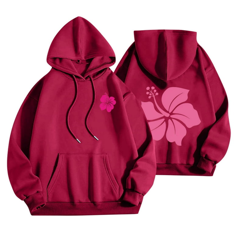 Arnsht Women Cute Printed Hoodies Comfy Preppy Hooded Sweatshirts