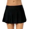 thumbnail image 1 of Arnsht Women Plus Size Swim Skirt Tummy Control Comfortable Breathable Split Swimsuit Bottom High Waisted Swim Suit Skirt with Pockets Black XXL, 1 of 3