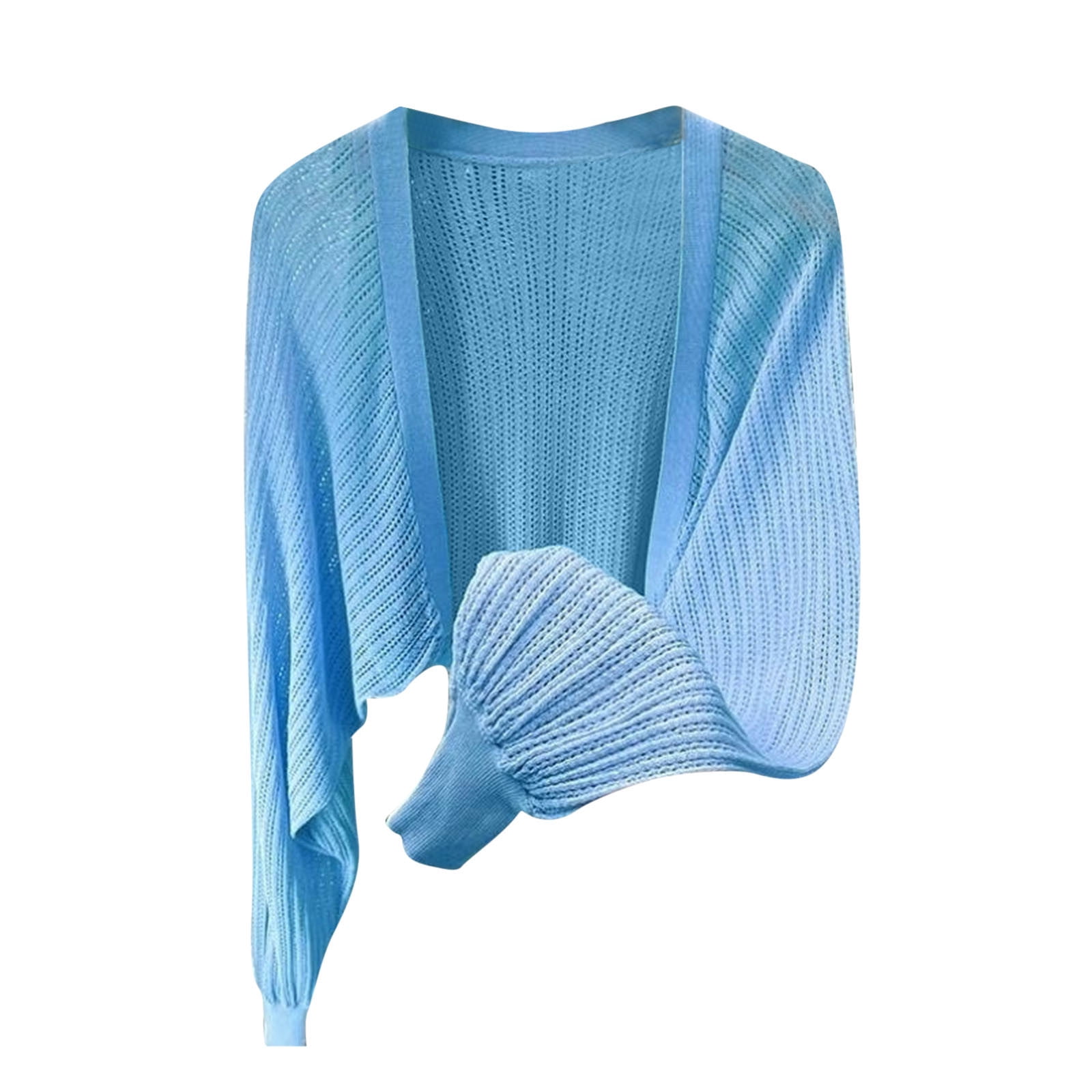 SWSMCLT Women's Knitted Bolero Knit Short Top Soft Cutout Cardigan