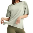 thumbnail image 1 of Arnsht Women's Compression Shirt Short Sleeve Workout Tops Athletic Quick Dry Running Yoga Gym Basic T-Shirt Crewneck Green S, 1 of 8
