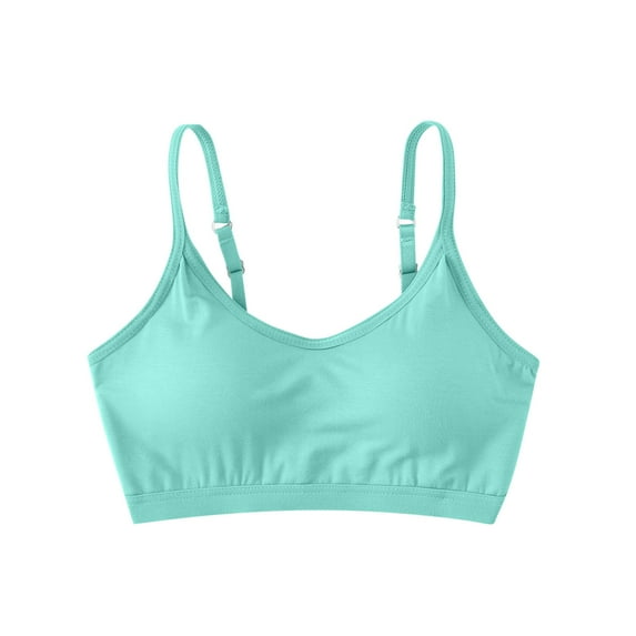 Arnsht Women's Cute Solid Color Seamless Spaghetti Strap Supportive Active Wear Sports Bras Soft Breathable Comfort Bras Green XXL