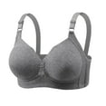 thumbnail image 1 of Arnsht Women's Plus Size Nursing Bra Maternity Sleeping Underwear Large Size Large Cup Soft Comfort Breathable Women Daily Bra Gray XXXL, 1 of 7