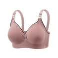 thumbnail image 1 of Arnsht Women's Plus Size Nursing Bra Maternity Sleeping Underwear Large Size Large Cup Soft Comfort Breathable Women Daily Bra Pink M, 1 of 7