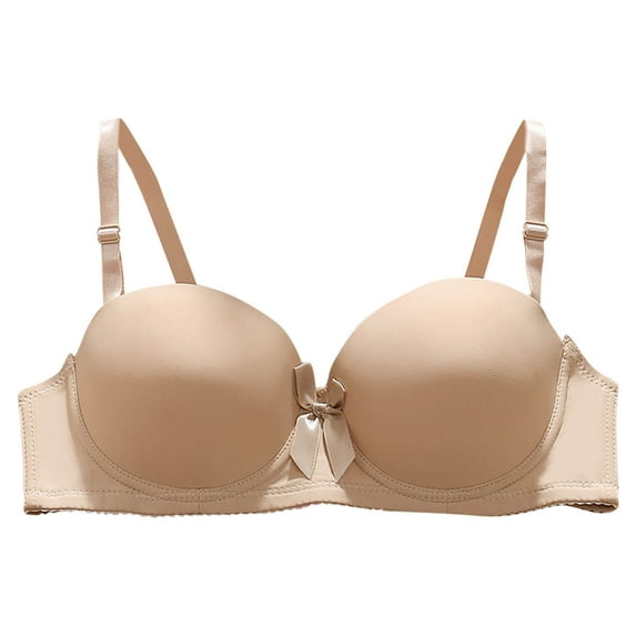 Arnsht Women's Summer Thin Push Up Bra Underwire Everyday Classic Fashion Lace Bras Cup Up Soft Comfort Breathable Bra Beige 40
