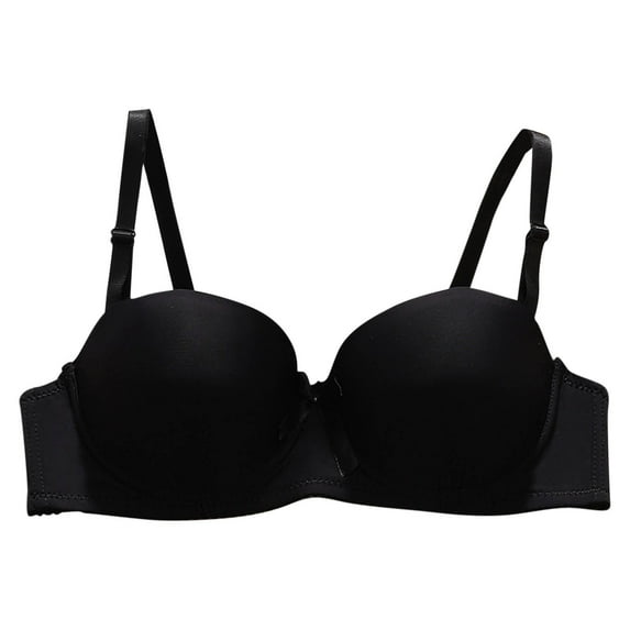 Arnsht Women's Summer Thin Push Up Bra Underwire Everyday Classic Fashion Lace Bras Cup Up Soft Comfort Breathable Bra Black 34