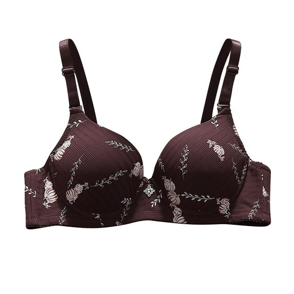 Arnsht Women's Summer Thin Push Up Bra Underwire Everyday Classic Fashion Lace Bras Cup Up Soft Comfort Breathable Bra Coffee 42