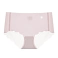thumbnail image 1 of Arnsht Women's Thin Panties No Trace Ice Silk Panties Ultra Thin Quick Dry Triangle Pants Underwear Mid Waisted Soft Briefs Panties Pink M, 1 of 3
