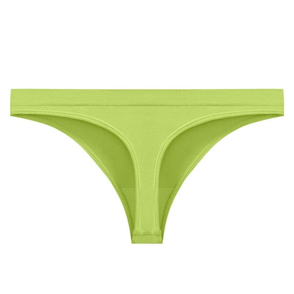 Arnsht Women's Thong Bikini Bottom Low-Rise Seamless Swimwear V-Style Cheeky Bikini Thong Summer Beachwear Green XL