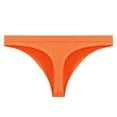 thumbnail image 1 of Arnsht Women's Thong Bikini Bottom Low-Rise Seamless Swimwear V-Style Cheeky Bikini Thong Summer Beachwear Orange XL, 1 of 2