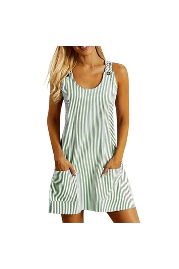 knee length dresses for ladies Agnes Denim Overall Dress