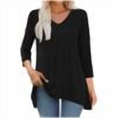 Women's Casual Long Sleeve Tunic Top - Loose Fit For Leggings, Flowy & Tummy-Hiding