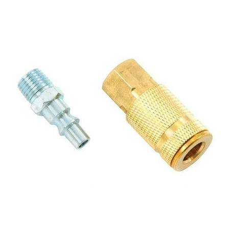 Aro Air Coupler & Plug Set, 0.25 in. Female NPT x 0.25 in. Male NPT - 2 Piece