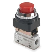 Aro Manual Air Control Valve, Button, Red M291HS-11