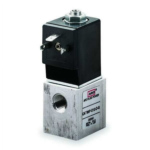 Aro Solenoid Air Con Valve,Three-Way,150 psi CAT88P-012-D