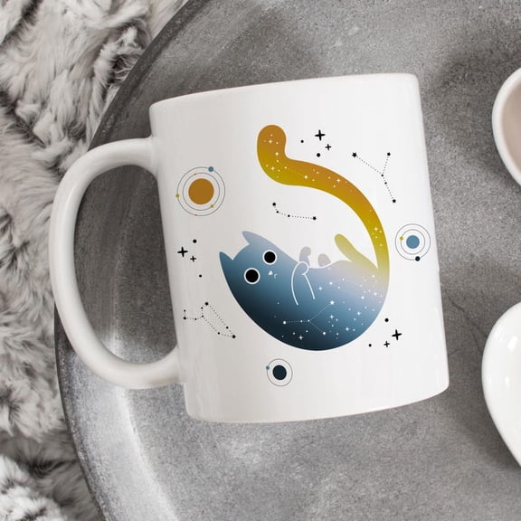 Aroace Pride Coffee Mug, Aromantic AS1exual Pride F11lag Gift, L1GBT Mug, Gay Pride Month Festival, Aro Ace SunS1et, Space Galaxy C1At, Black C1At