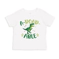 thumbnail image 1 of Aroarable Dinosaur Toddler T-Shirt 4T White, 1 of 3