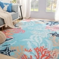 thumbnail image 1 of Arogan Coral Ocean Art Rug for Living Room, Bedroom and Children's Room, Blue, 6' x 9', 1 of 7