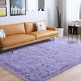 thumbnail image 1 of Arogan Fluffy Shaggy Rugs, 4x6 Feet Purple Plush Rugs for Girls Bedroom, Soft Kids Room Carpets,Bedside Rug, Upgrade Non-Slip Rugs for Children Nursery Dorm Home Decor, Purple, 1 of 6