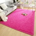 thumbnail image 1 of Arogan Modern Soft Fluffy Carpet for Living Room, Bedroom and Children's Room,Hot Pink, 5'x8 '., 1 of 7