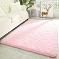 thumbnail image 1 of Arogan Modern Soft Fluffy Carpet for Living Room, Bedroom and Children's Room, Pink, 5'x8 '., 1 of 7