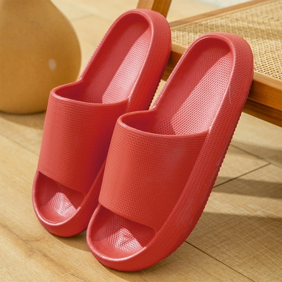 Arogan Slippers for Women and Men Quick Drying Slide Sandal with Thick Sole Non-Slip Soft Shower Slippers Open Toe Spa Bath Pool Gym House Sandals for Indoor & Outdoor