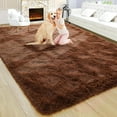 thumbnail image 1 of Arogan Soft Fluffy Area Rug Modern Shaggy Bedroom Rugs for Kids Room Nursery Rug Floor Carpets, 8'x 10',Brown, 1 of 7