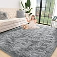 thumbnail image 1 of Arogan Soft Fluffy Area Rug Modern Shaggy Bedroom Rugs for Kids Room Nursery Rug Floor Carpets, 8'x 10',Gray, 1 of 8