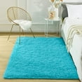 thumbnail image 1 of Arogan Super Soft Fluffy Area Rug For Living Room, Shaggy Carpet For Bedroom Nursery Room, 4'x5.3',Blue, 1 of 7