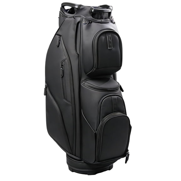 Aroli Golfish 14-Way Golf Cart Bag - Waterproof Synthetic Leather Golf Bag with Multiple Pockets, Durable Golf Club Bag for Men & Women, Available in Black, Blue, Gray
