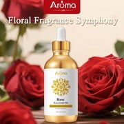 Aromalya 120 ml Rose Floral Scented Oil for Home Diffusers and Room Decor