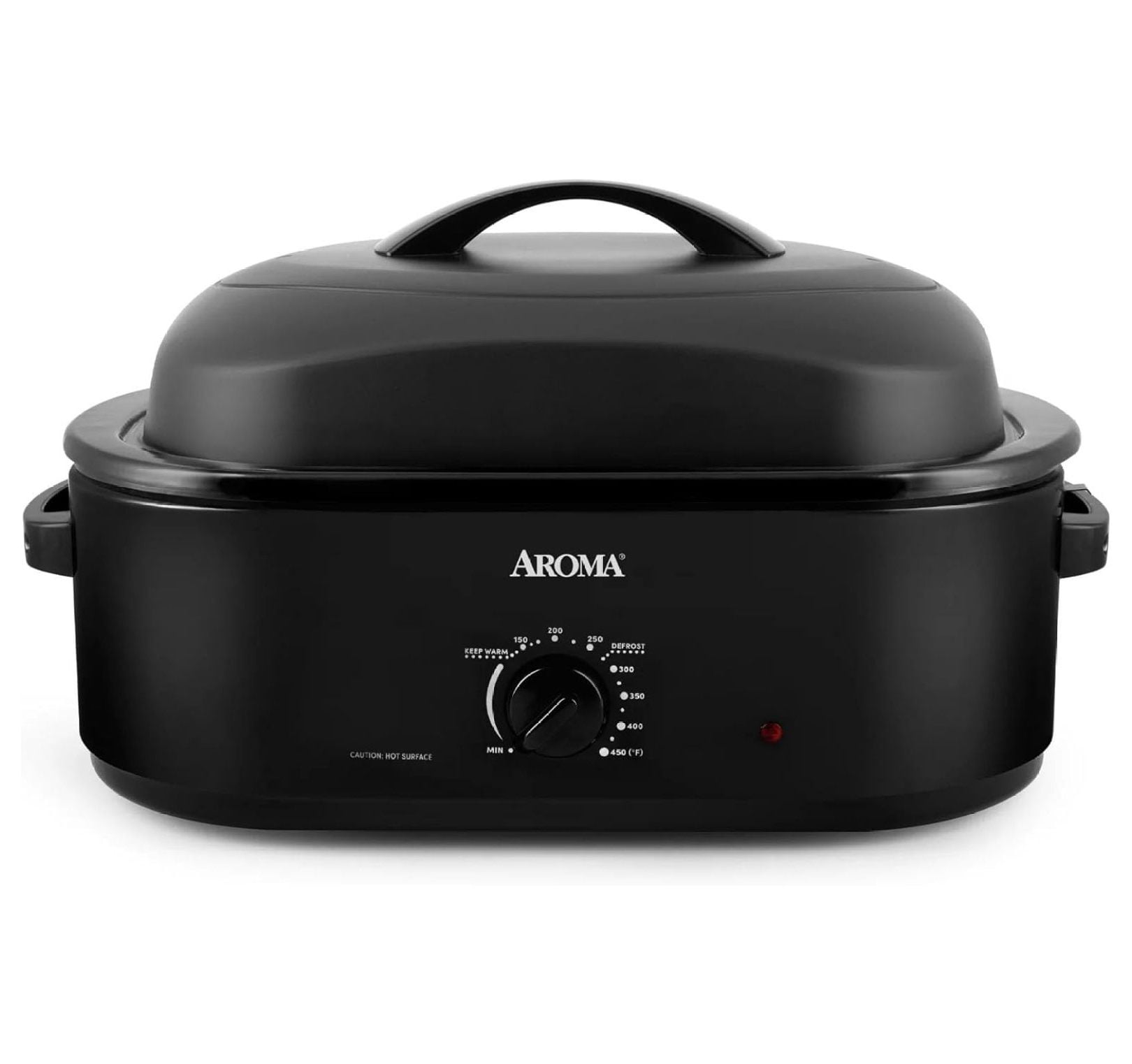 Aroma 18Quart Electric Roaster Oven (Black) with HighDomed Lid 1