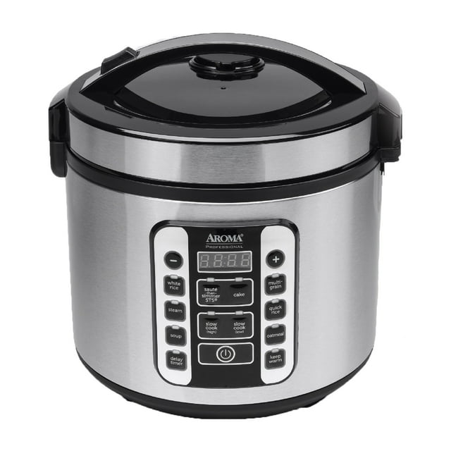 Aroma 20Cup (Cooked) Digital CoolTouch Rice Cooker & Food Steamer