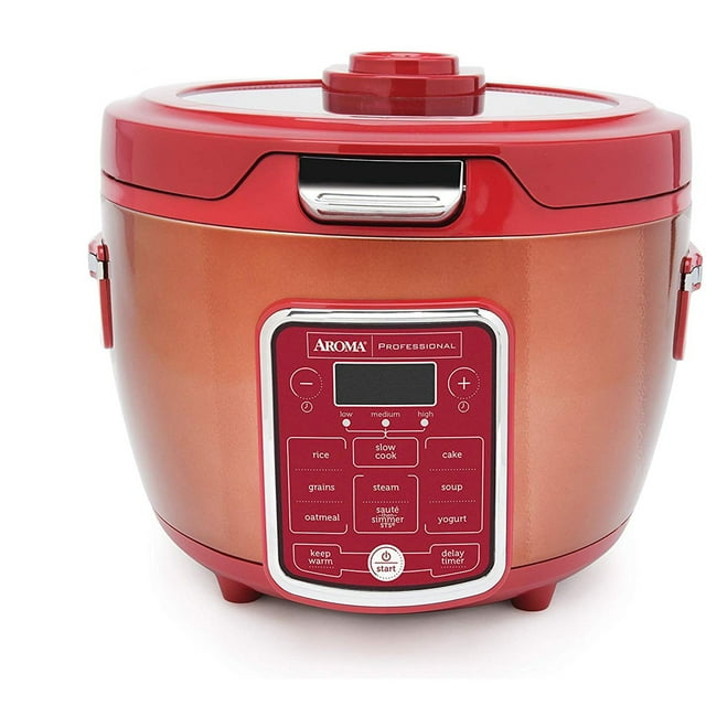 Aroma 20Cup (Cooked) Glass Lid Digital Rice Cooker