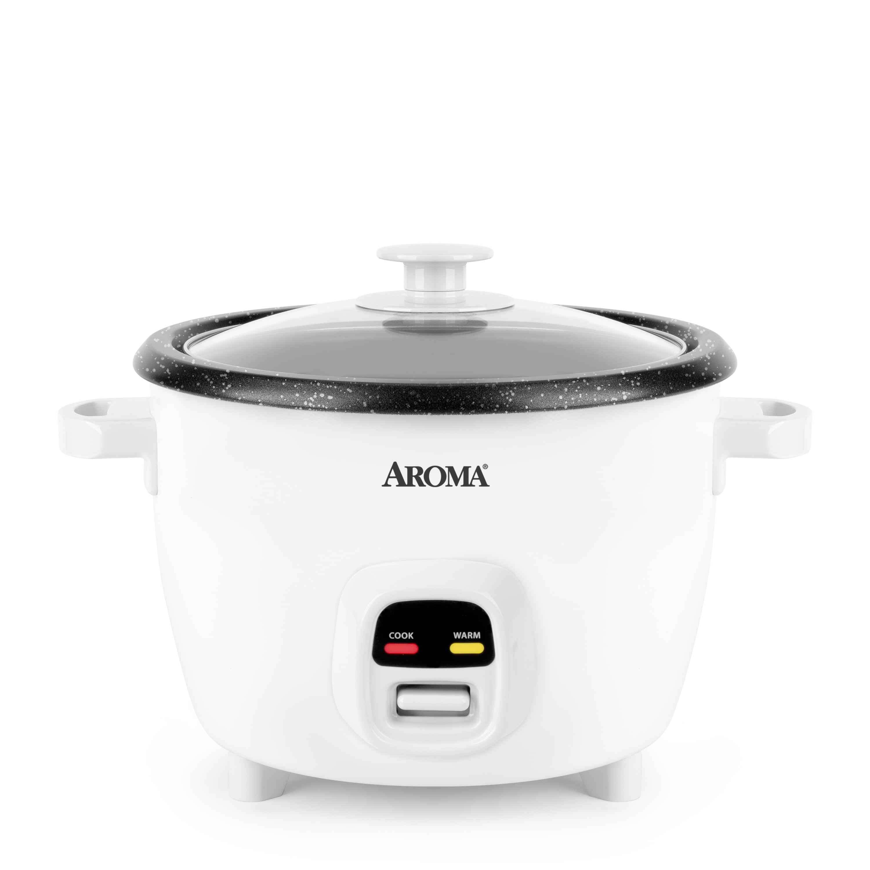 White Electric 20-Cup Non-Stick Rice Cooker with Steamer