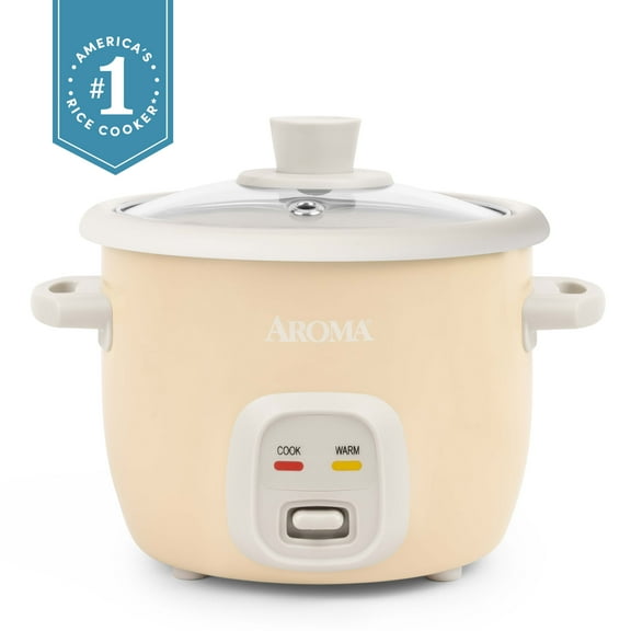 Aroma 4-Cups (Cooked) / 1Qt. Rice & Grain Cooker ARC-302NGMT