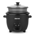 thumbnail image 1 of Aroma® 6-Cup (Cooked) Rice Cooker and Food Steamer (ARC-863UB), 1 of 8