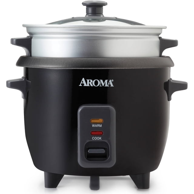 Aroma Electric 6-Cup Pot Style Rice Cooker & Food Steamer - Walmart.com