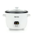 thumbnail interactive-video image 1 of Aroma® 6-Cup Rice & Grain Cooker, 8X Bonded Granite Coating, White, 1 of 9