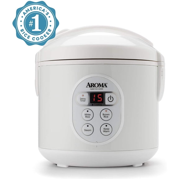Aroma 8-Cup (Cooked) / 2Qt. Digital Rice & Grain Multicooker