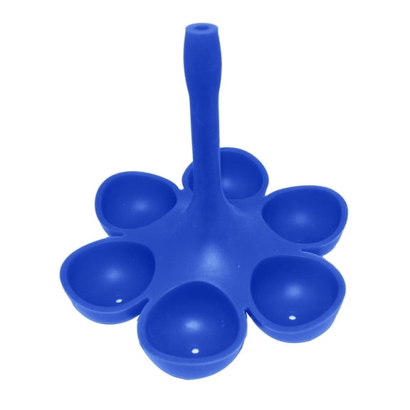 Aroma Bakeware Silicone Six Egg Cooker Blue