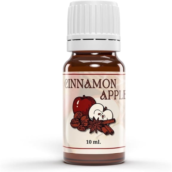 Aroma Depot Cinnamon Apple Fragrance Oil 10 ml (Amber Bottle)