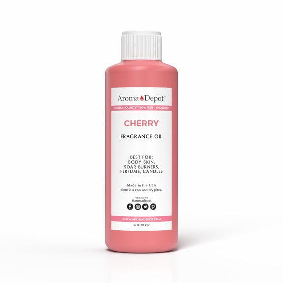 Aroma Depot Cherry 16 oz Fragrance Oil – Sweet Fruity Scented Oil for Candles, Soaps, Diffusers & Lotions