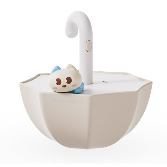 INXDOLHOM Umbrella Night Light for Kids, 3 Level Dimmable Baby Nightlight, LED Rechargeable Bedside Touch Cute Lamp for Toddler Nursery Room, White