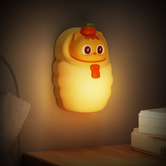 INXDOLHOM Sleeping Bag Night Light for Kids, 3 Level Dimmable Baby Nightlight, LED Rechargeable Bedside Touch Cute Lamp for Nursery Room, Yellow