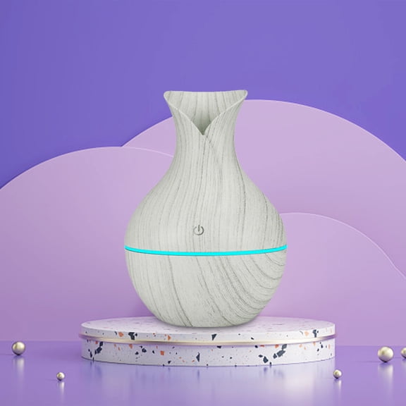 Aroma Diffuser Humidifier, LED Essential Oil Diffuser With 130ml Water Tank Quiet Operation And Dry Burn Protection, Aromatherapy Mist Maker for Bedroom Spa Office