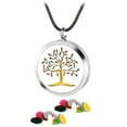 thumbnail image 1 of Aroma Diffuser Necklaces Aromatherapy Stainless Steel Essential Oil Necklace Aroma Necklace Gift for Men/Women (20 PCS Felt Pads), 1 of 5