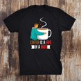 Aroma Espresso Latte Hug Mug Cup Love Hot Sweet Coffee Shirt Gift Black
