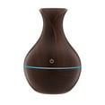thumbnail image 1 of Aroma Essential Oil Diffuser Ultrasonic Cool Mist Humidifier with LED Night Light 7 Colors for Bedroom Office(Brown), 1 of 2