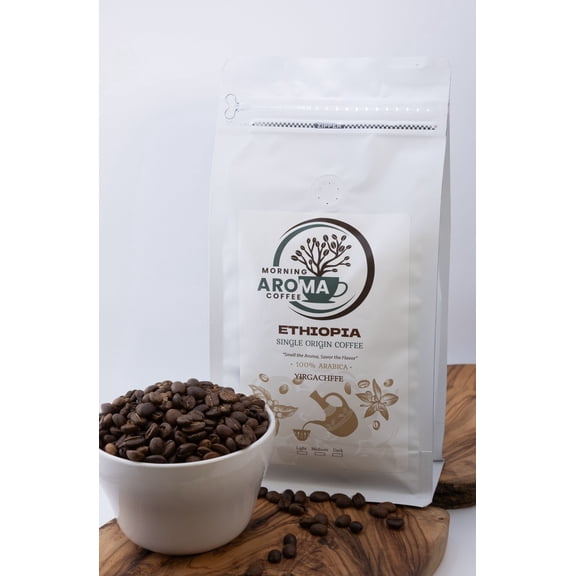 Aroma Ethiopian Single Origin Coffee, 100% Arabica, Rich Flavor, Fresh Roast